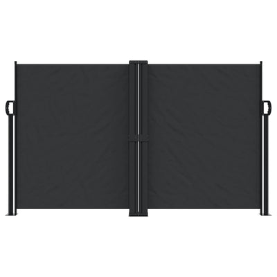 Retractable Side Awning Black 140x600 cm