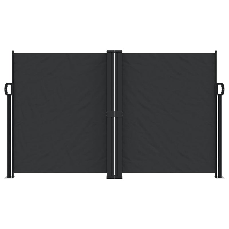 Retractable Side Awning Black 140x600 cm