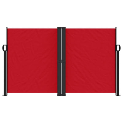 Retractable Side Awning Red 140x600 cm