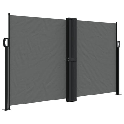 Retractable Side Awning Anthracite 140x600 cm