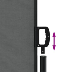 vidaXL Retractable Side Awning Anthracite 140x600 cm 6