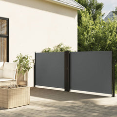 vidaXL Retractable Side Awning Anthracite 140x600 cm 1