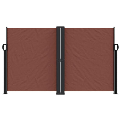 Retractable Side Awning Brown 140x600 cm