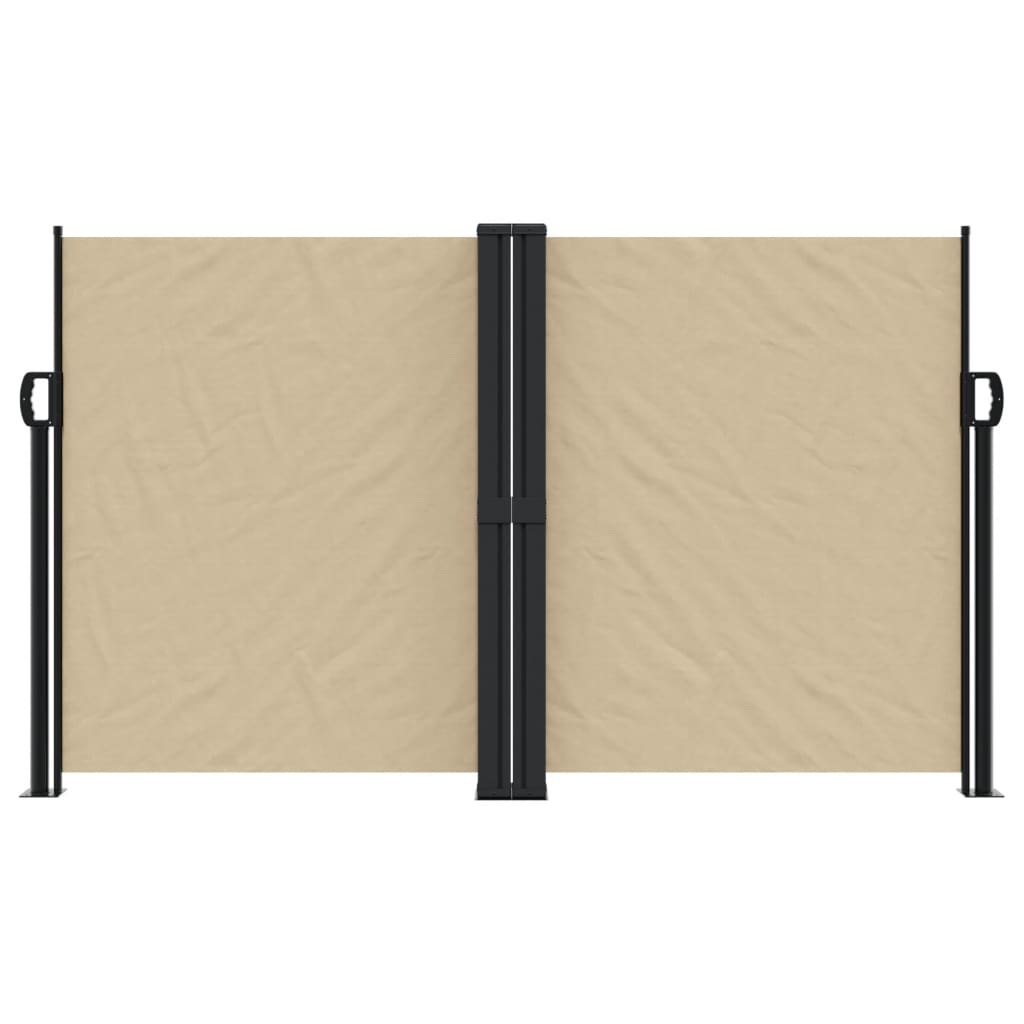 vidaXL Retractable Side Awning Beige 140x600 cm 3