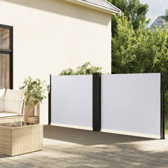 vidaXL Retractable Side Awning White 140x600 cm 1