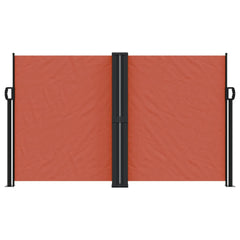 vidaXL Retractable Side Awning Terracotta 140x600 cm 3