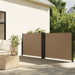 vidaXL Retractable Side Awning Taupe 140x600 cm 1