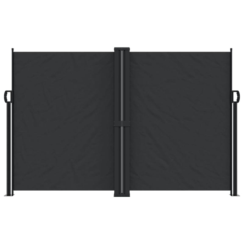 Retractable Side Awning Black 160x600 cm