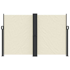 vidaXL Retractable Side Awning Cream 160x600 cm 3