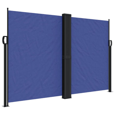 Retractable Side Awning Blue 160x600 cm