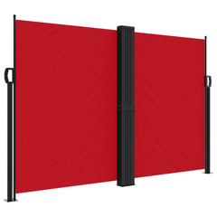 vidaXL Retractable Side Awning Red 160x600 cm 2