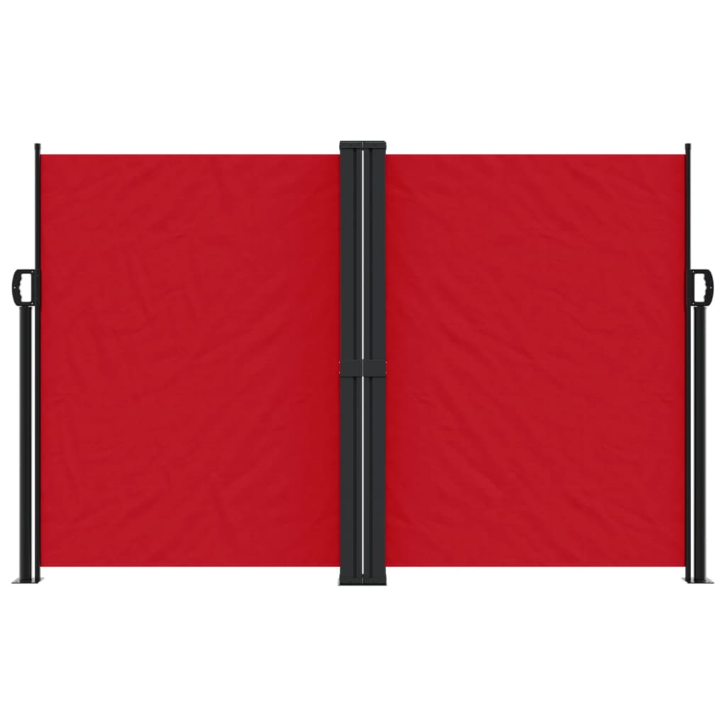 vidaXL Retractable Side Awning Red 160x600 cm 3