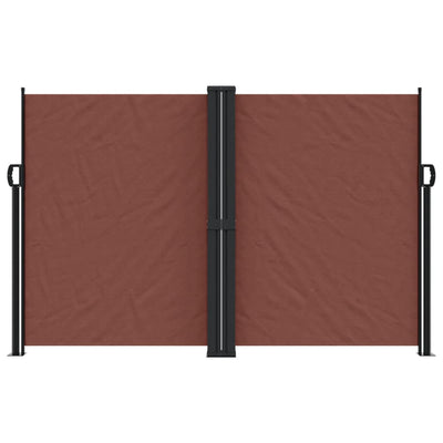 Retractable Side Awning Brown 160x600 cm