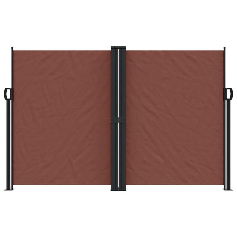 Retractable Side Awning Brown 160x600 cm