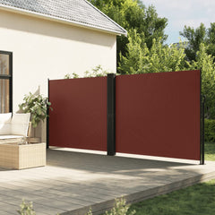 vidaXL Retractable Side Awning Brown 160x600 cm 1