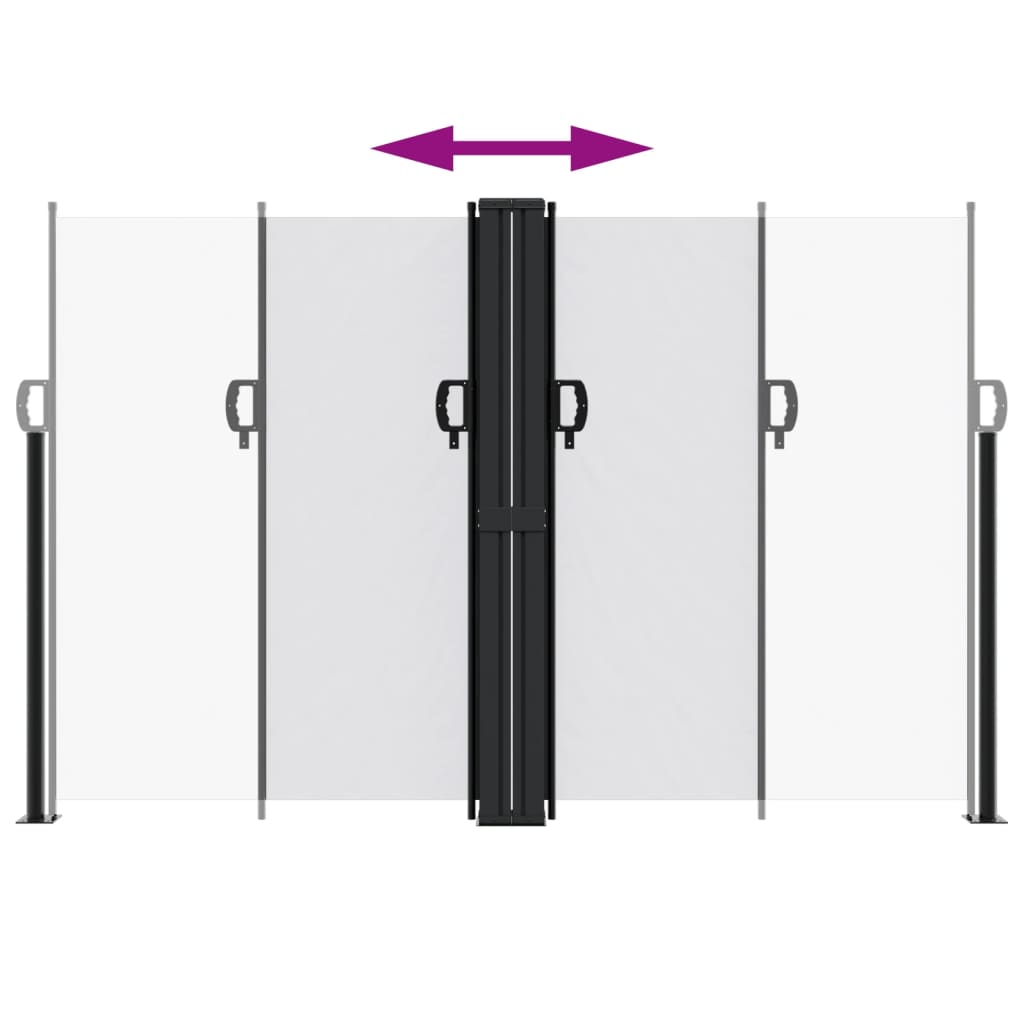 vidaXL Retractable Side Awning White 160x600 cm 5