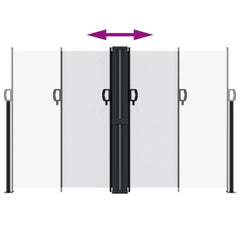 vidaXL Retractable Side Awning White 160x600 cm 5