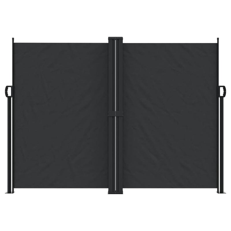 Retractable Side Awning Black 180x600 cm