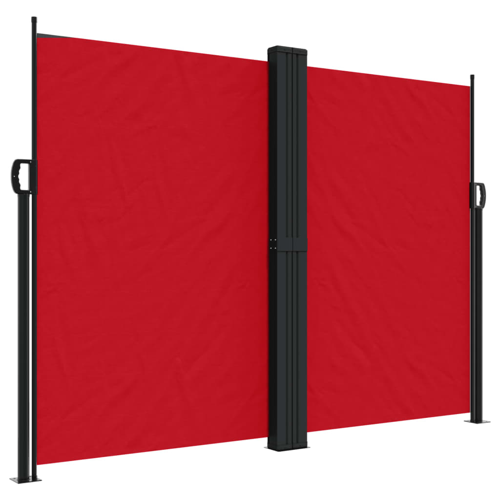 vidaXL Retractable Side Awning Red 180x600 cm 2