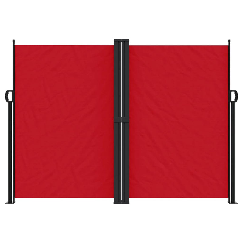 Retractable Side Awning Red 180x600 cm