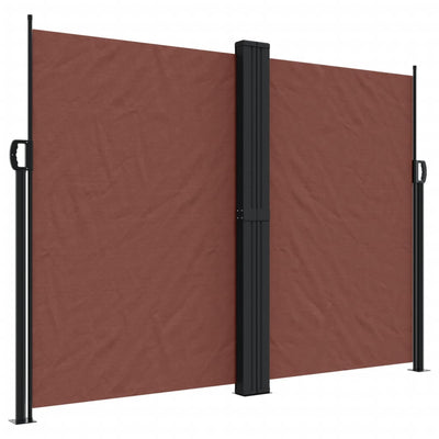 Retractable Side Awning Brown 180x600 cm