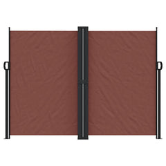 vidaXL Retractable Side Awning Brown 180x600 cm 3