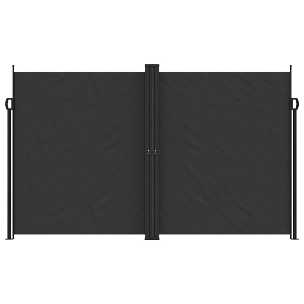 vidaXL Retractable Side Awning Black 200x600 cm 3
