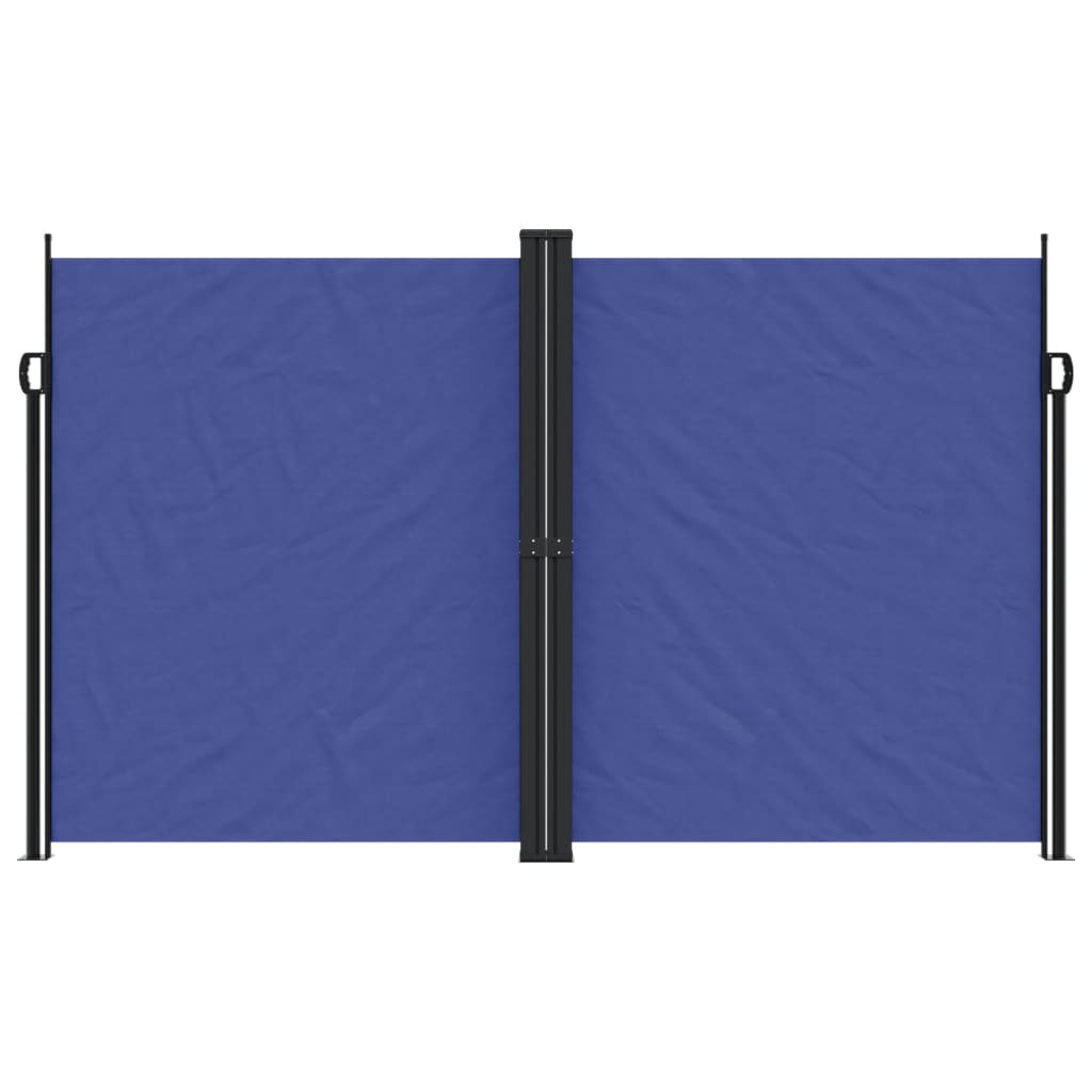 vidaXL Retractable Side Awning Blue 200x600 cm 3