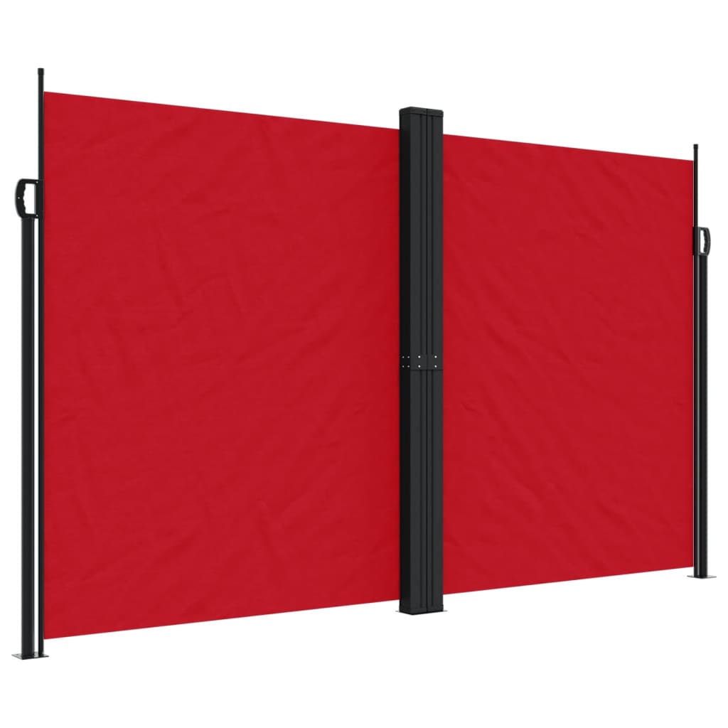 vidaXL Retractable Side Awning Red 200x600 cm 2