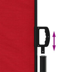 vidaXL Retractable Side Awning Red 200x600 cm 6