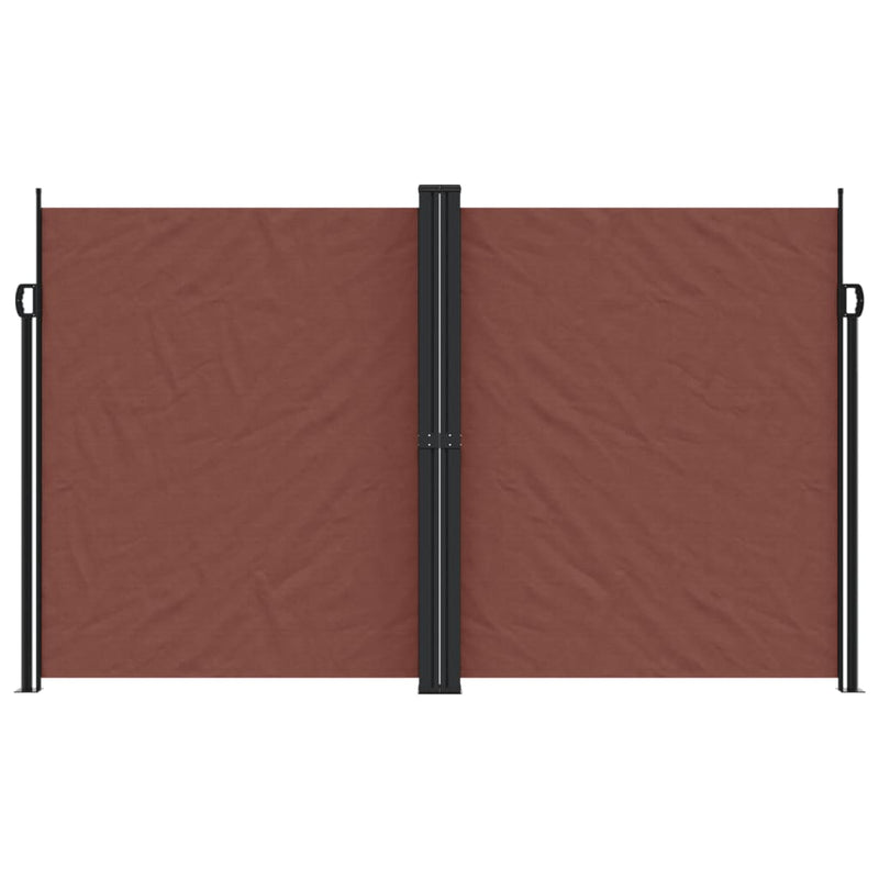 Retractable Side Awning Brown 200x600 cm