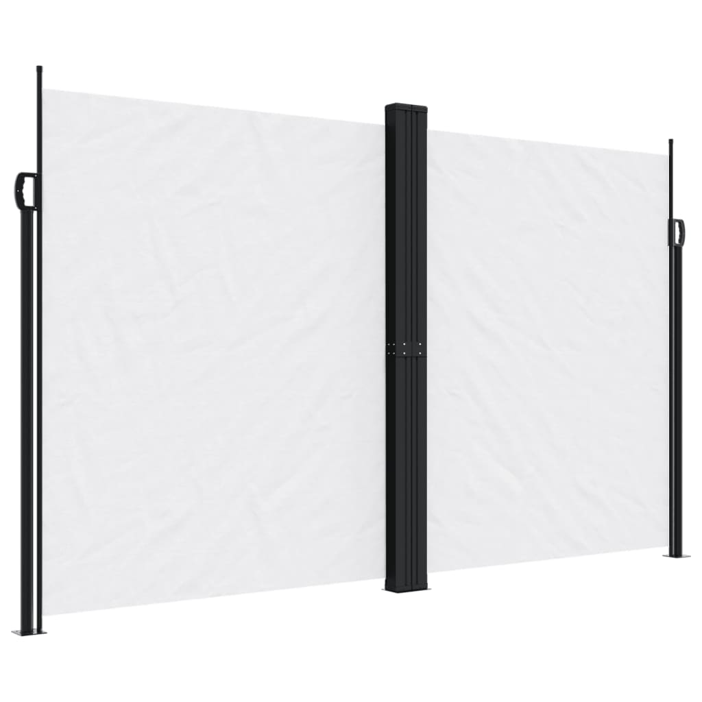 vidaXL Retractable Side Awning White 200x600 cm 2
