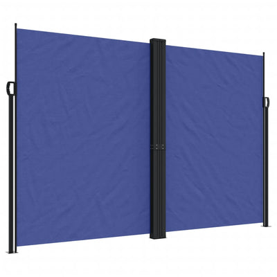 Retractable Side Awning Blue 220x600 cm