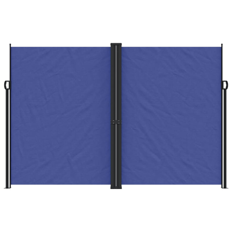 Retractable Side Awning Blue 220x600 cm