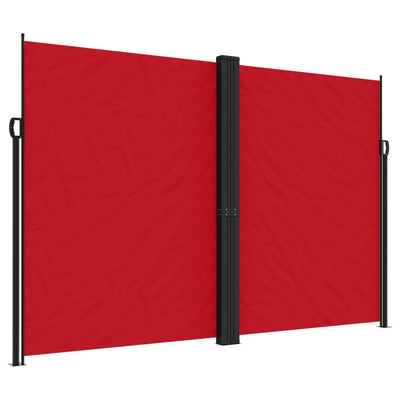 Retractable Side Awning Red 220x600 cm