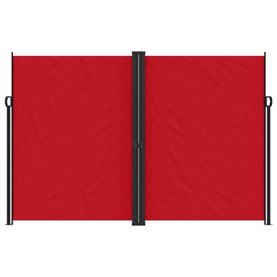 Retractable Side Awning Red 220x600 cm