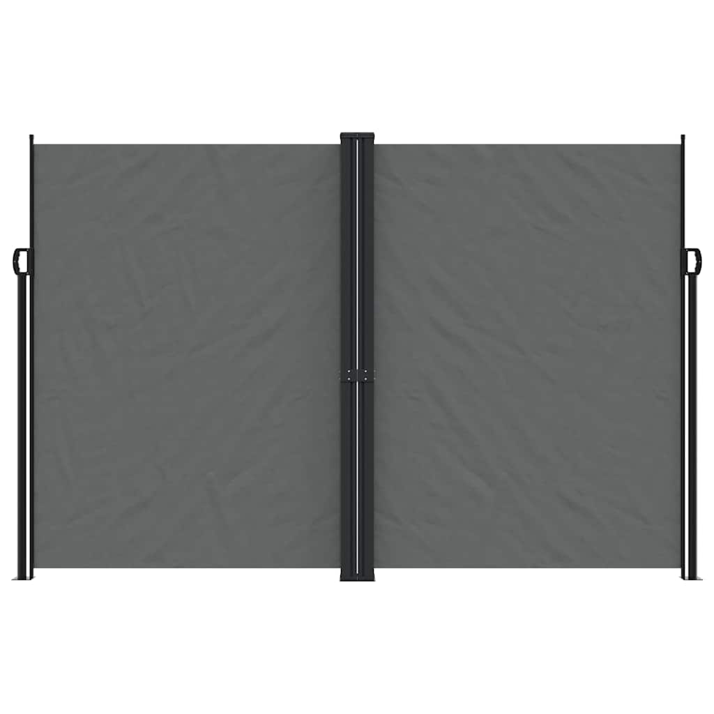vidaXL Retractable Side Awning Anthracite 220x600 cm 3