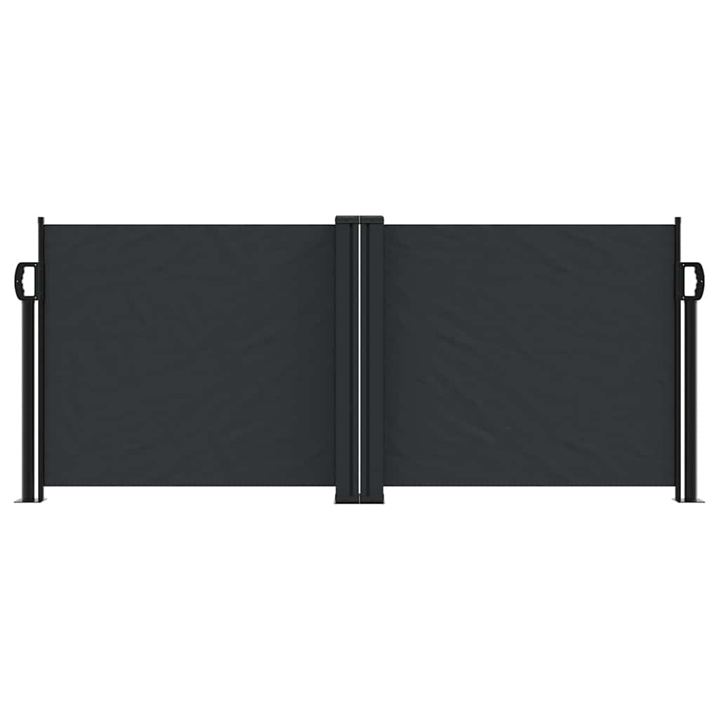 vidaXL Retractable Side Awning Black 100x1000 cm 3