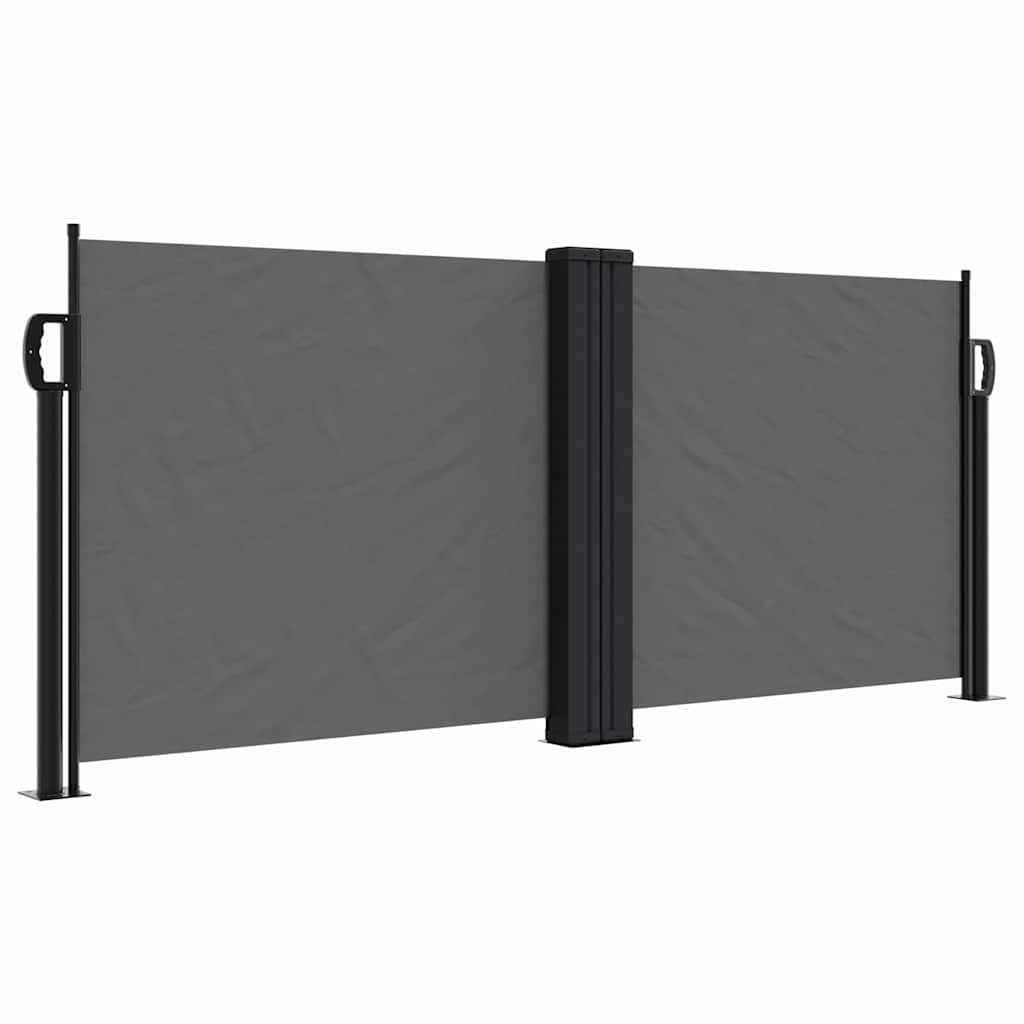vidaXL Retractable Side Awning Anthracite 100x1000 cm 2