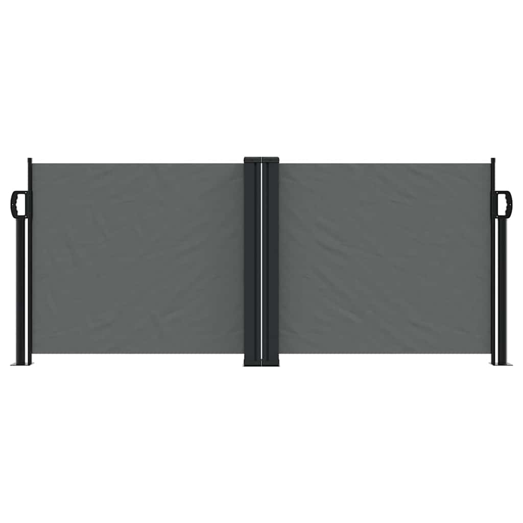 vidaXL Retractable Side Awning Anthracite 100x1000 cm 3
