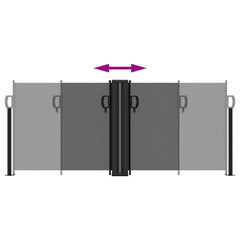 vidaXL Retractable Side Awning Anthracite 100x1000 cm 5