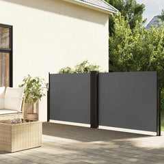 vidaXL Retractable Side Awning Anthracite 100x1000 cm 1