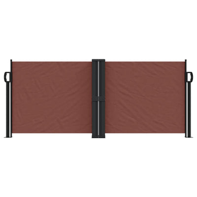 Retractable Side Awning Brown 100x1000 cm