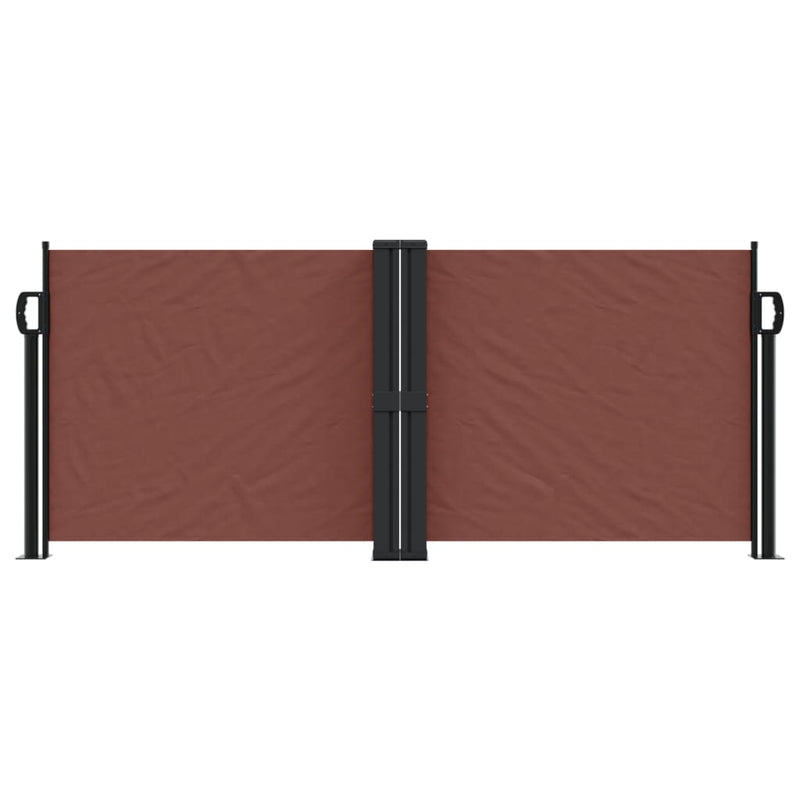 Retractable Side Awning Brown 100x1000 cm