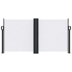 vidaXL Retractable Side Awning White 120x1000 cm 3