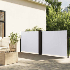 vidaXL Retractable Side Awning White 120x1000 cm 1