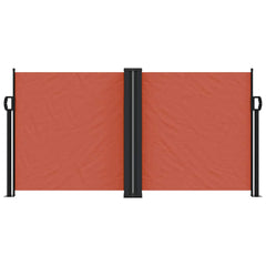 vidaXL Retractable Side Awning Terracotta 120x1000 cm 3