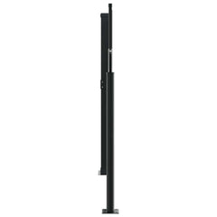 vidaXL Retractable Side Awning Black 140x1000 cm 4
