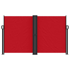 vidaXL Retractable Side Awning Red 140x1000 cm 3