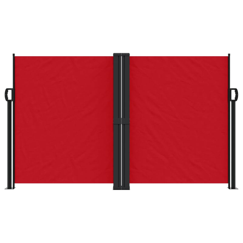 Retractable Side Awning Red 140x1000 cm